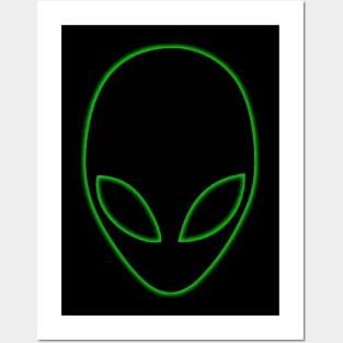 Alien Head Posters and Art